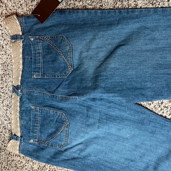 Sonoma Life Style Blue Jeans with Belt Low Rise Boot Cut Modern Fit Women FLAWS - Picture 15 of 16